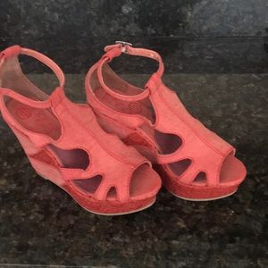 Big Buddha Coral Platform shoes